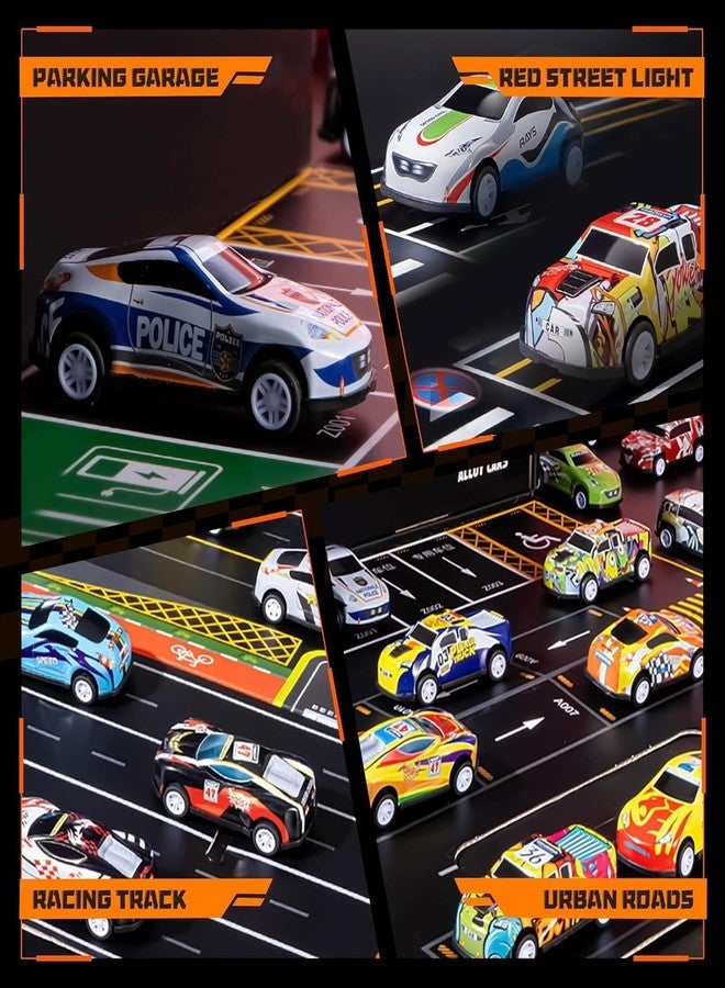 RAMNATH IMPEX Toy Cars for Kids, 48 Pull Back Race Cars Toys, Container Storage Box, Die Cast Metal Tay Car Set, Racing Pattern, Race Car Party Favors, Small Caar for Boys Girls Toddlers 3-8 Years Old.(D) - Image 5